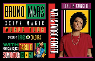 More Info for 11X Grammy® Winner BRUNO MARS Brings 24K Magic World Tour To Wells Fargo Center On September 19 & 20