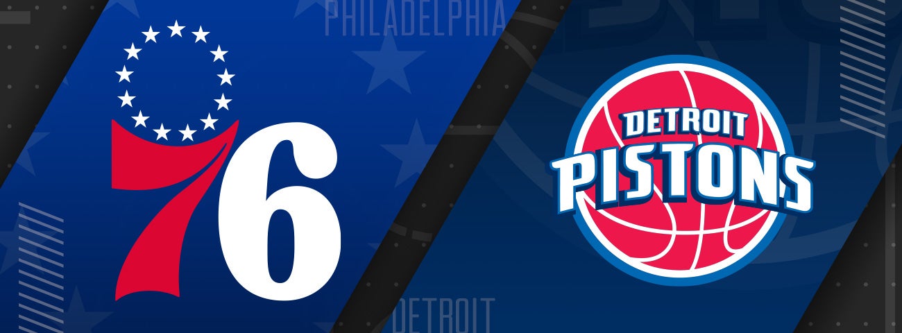 76ers vs Detroit Pistons