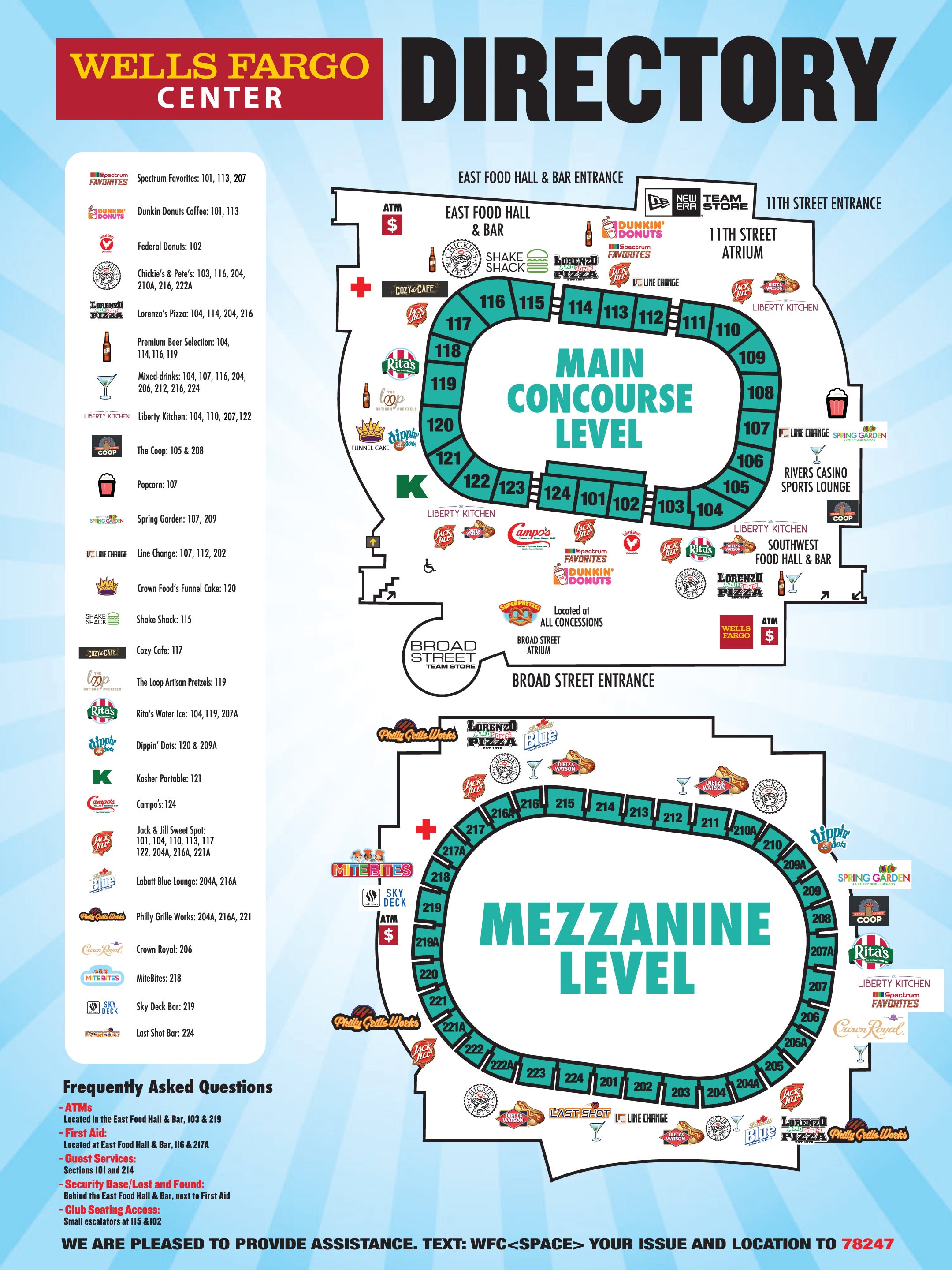 Wells Fargo Philly Seating Chart