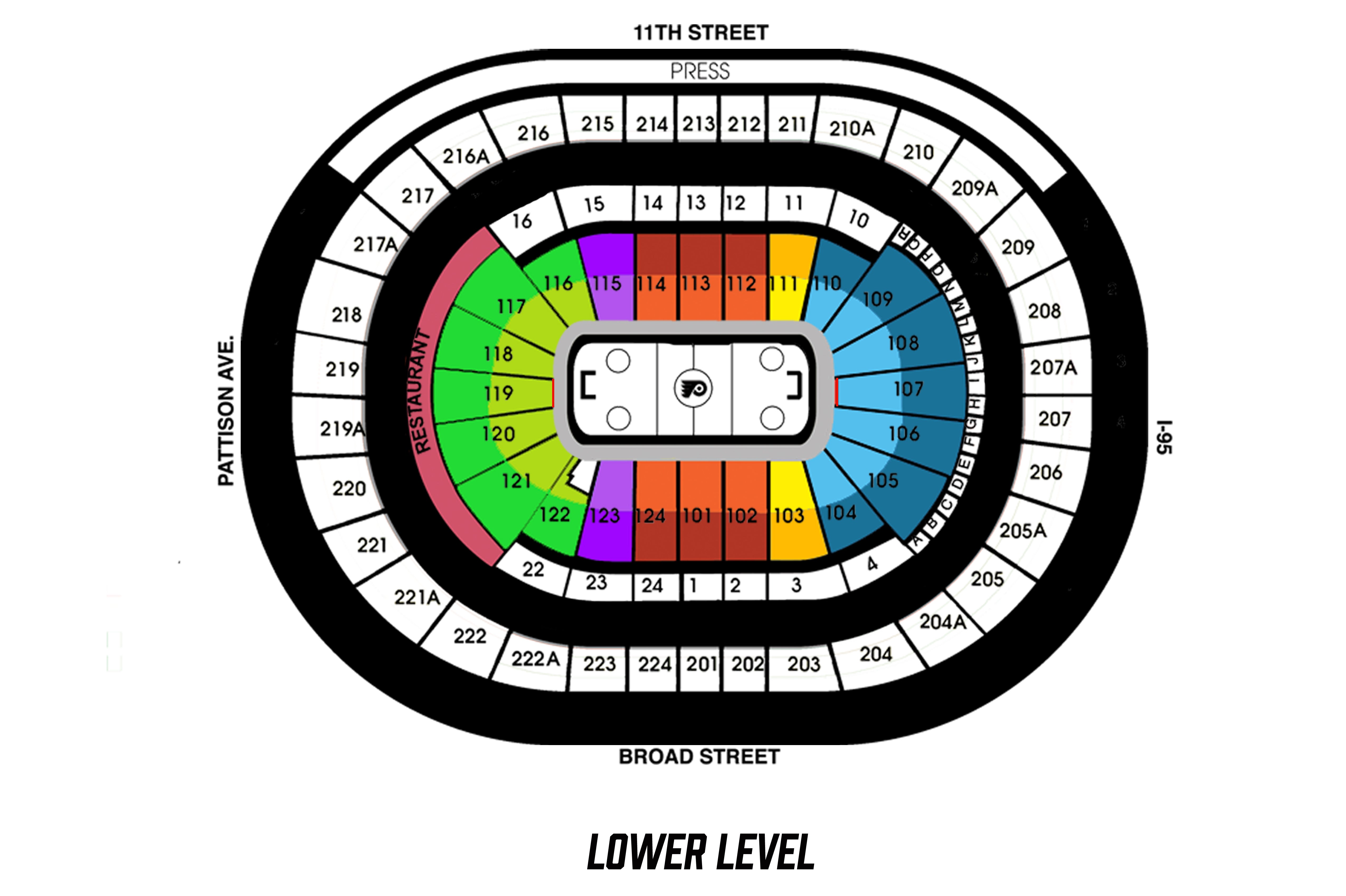 Wachovia Arena Philadelphia Seating Chart