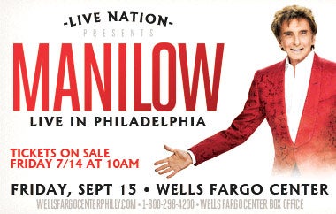 More Info for Music Legend Barry Manilow To Perform Live  At Wells Fargo Center On September 15