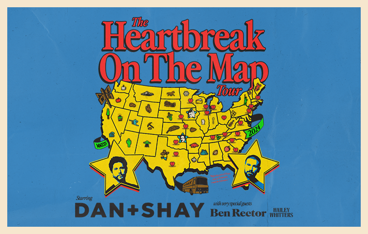 More Info for Dan + Shay Announce 2024 ‘The Heartbreak On The Map Tour’