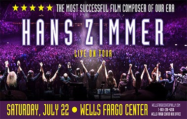 More Info for Academy Award-Winning Composer HANS ZIMMER set to Perform Live at Wells Fargo Center on July 22