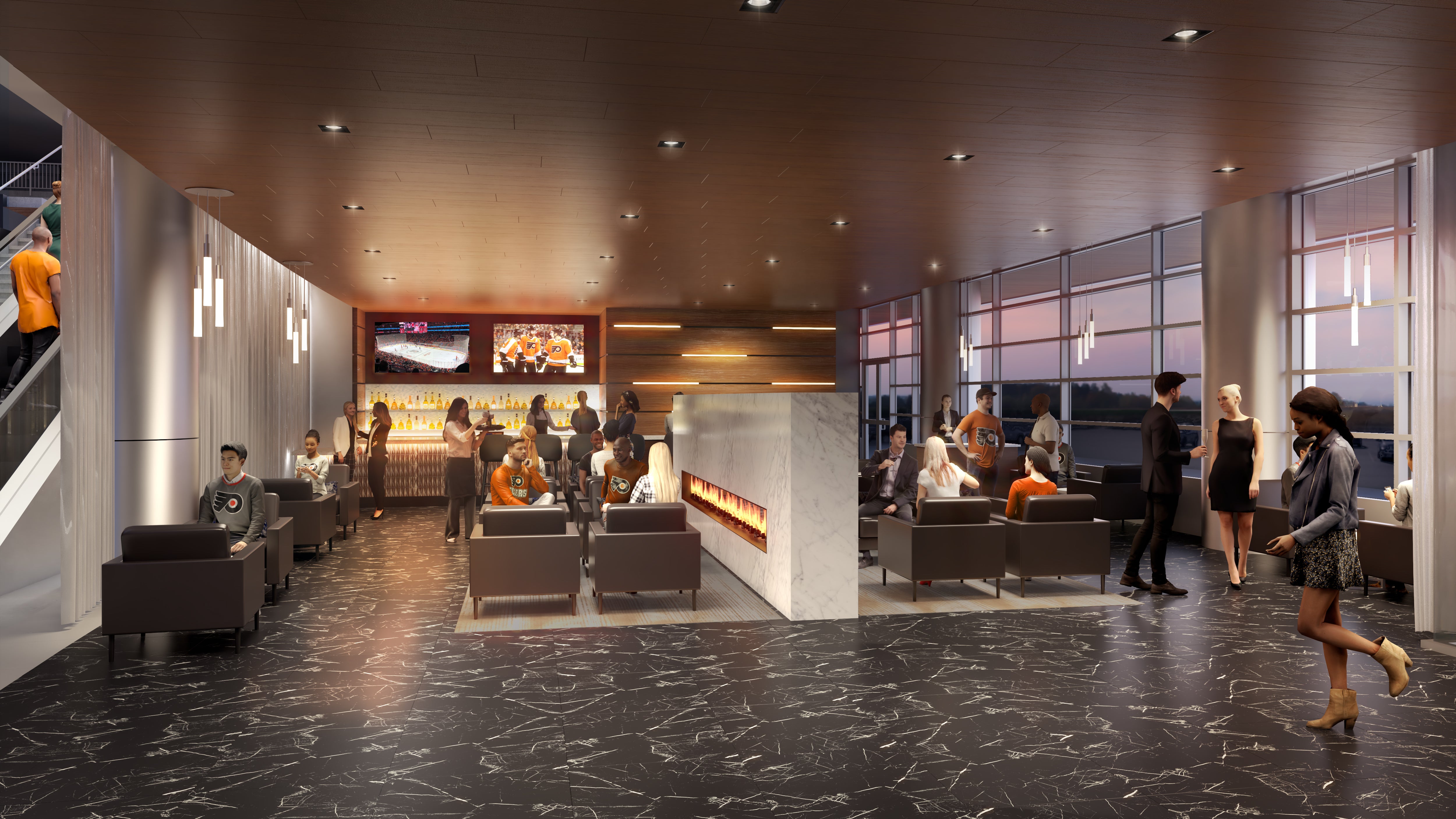 Wells Fargo Center's Brand New Club Level Will Debut with Season Opener on  Oct. 13th – Philadelphia RowHome Magazine's Blog