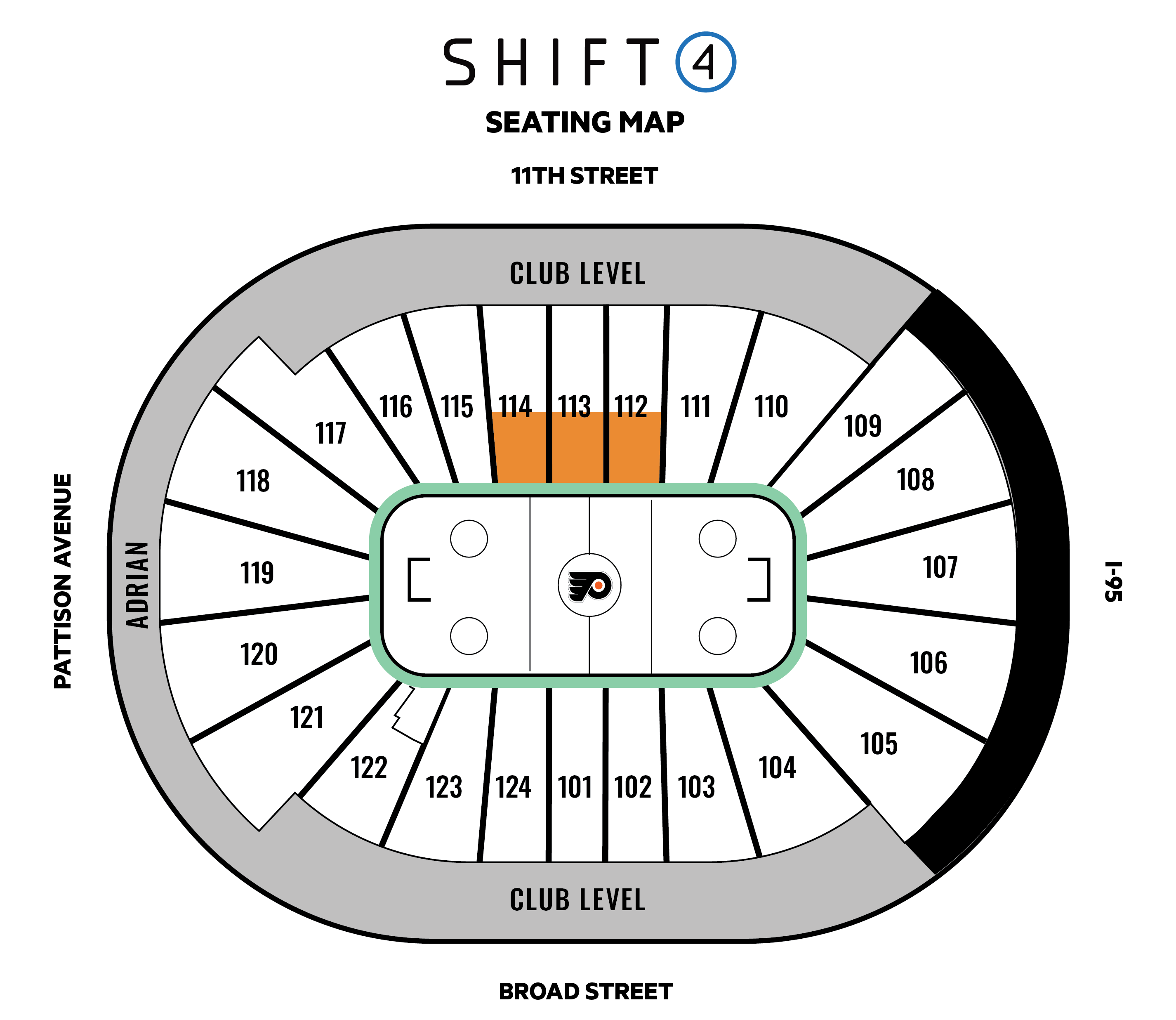 Premium Seating Charts Wells Fargo Center