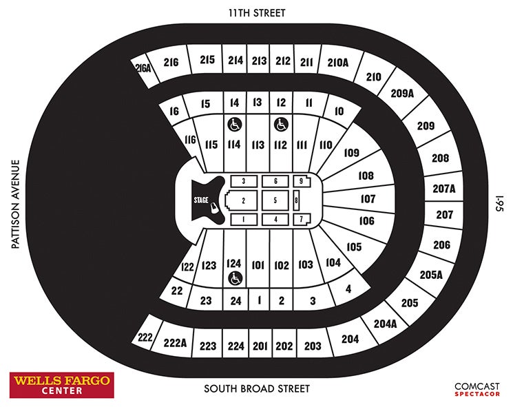 Square Garden Seating Chart For Elton John